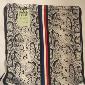 Snake Print Drawstring BackPack(Brand New)
